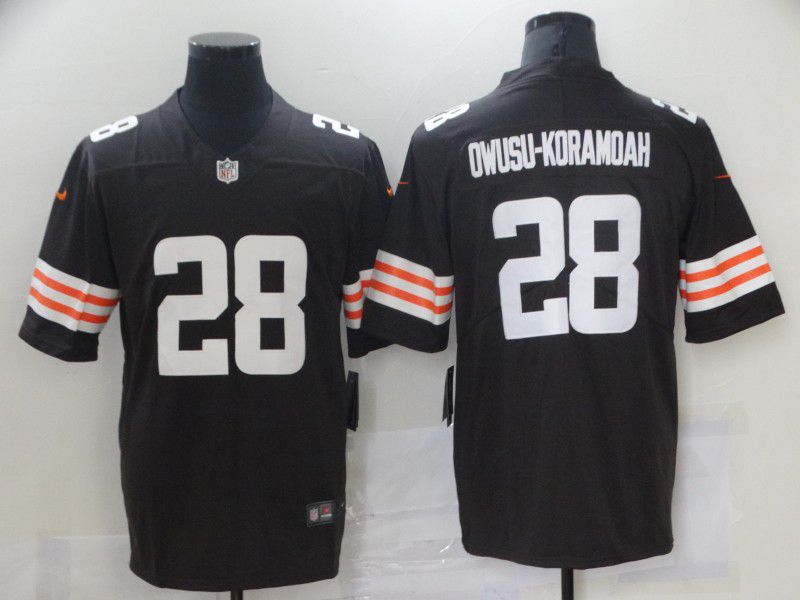 Men Cleveland Browns #28 Owusu-koramoah brown 2021 Vapor Untouchable Limited Player Nike NFL Jersey->boston red sox->MLB Jersey